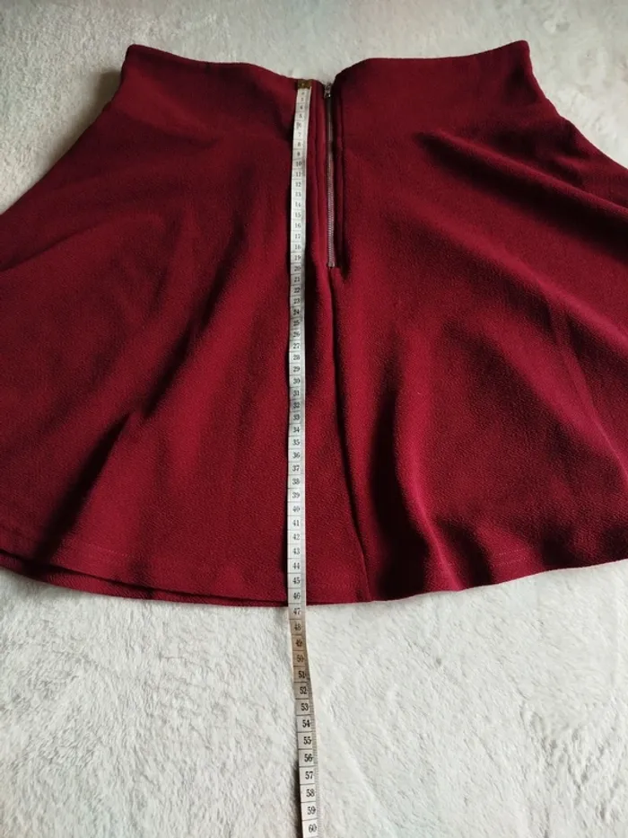 Jupe style patineuse Shein taille L grenat - photo numéro 6