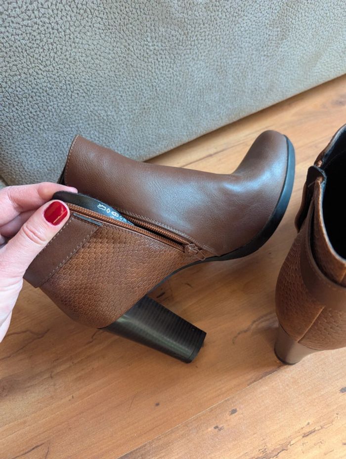 Bottines marron fashion victime - photo numéro 8