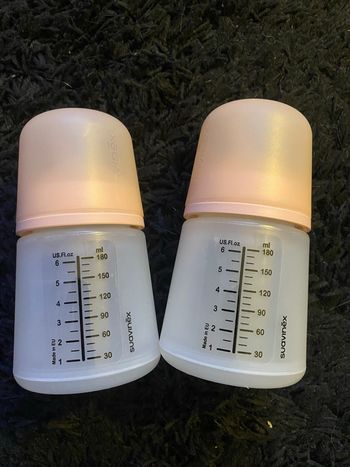 Lot 2 biberons spécial allaitement suavinex 