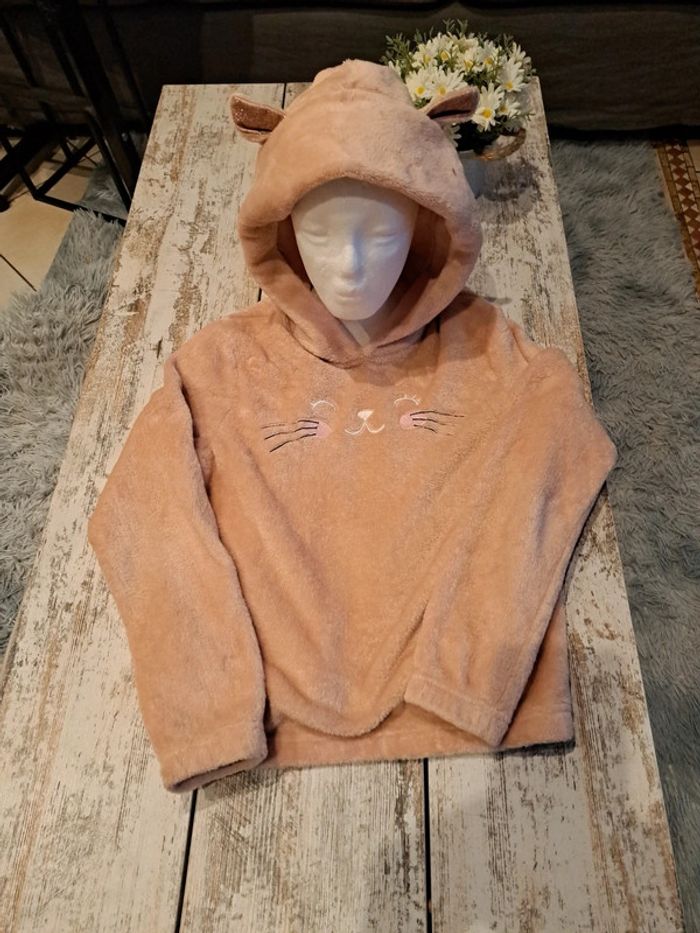 Pull oreilles de chat oreilles pailletées