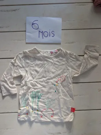Tee shirt bébé fille 6 mois