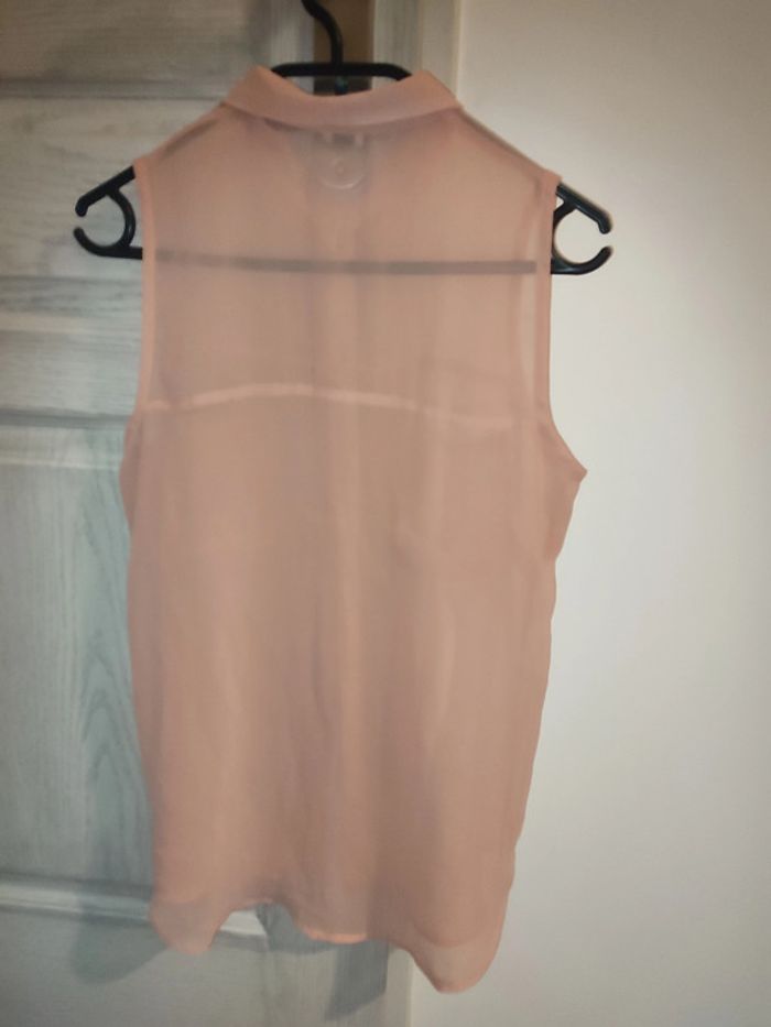 chemise sans manches rose transparent - photo numéro 2