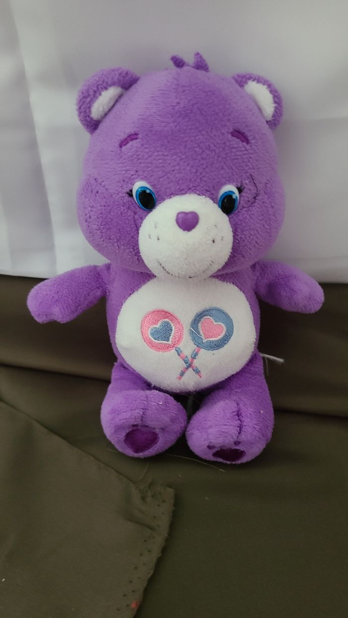 Doudou peluche HASBRO BISOUNOURS CARE BEARS TOUCALIN - photo numéro 5