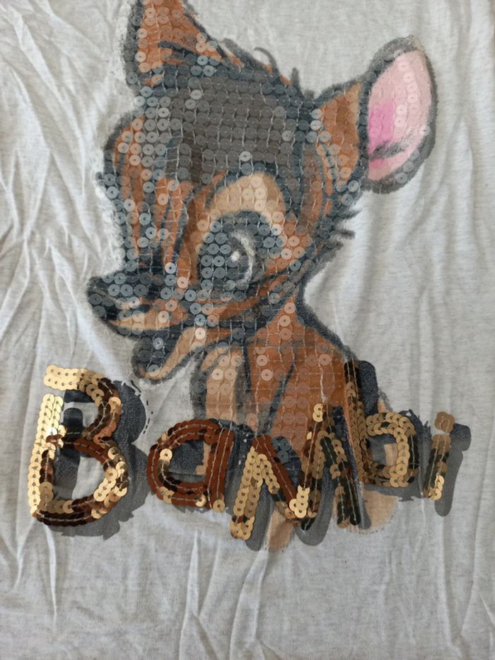Tee shirt manches longues bambi - photo numéro 2
