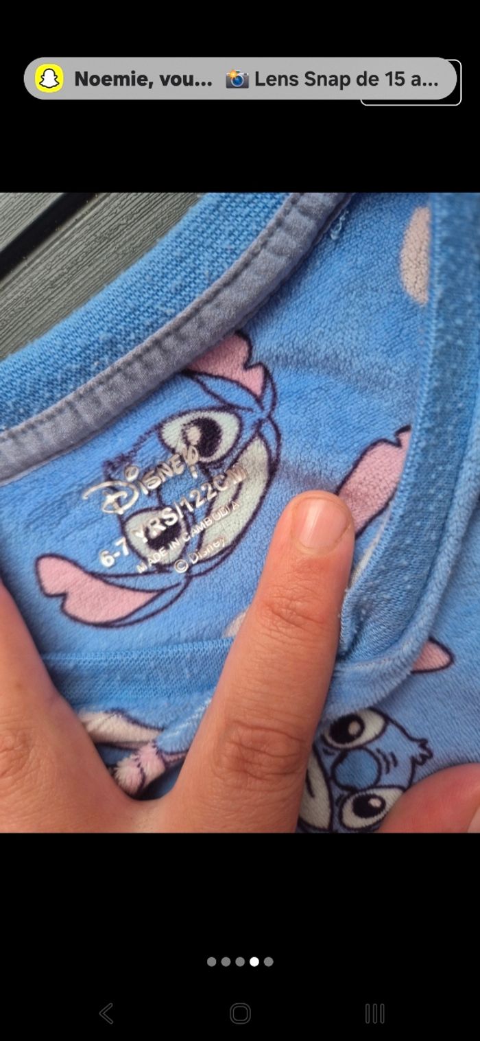 Pyjama 2 pièces stich. 6-7 ans - photo numéro 3