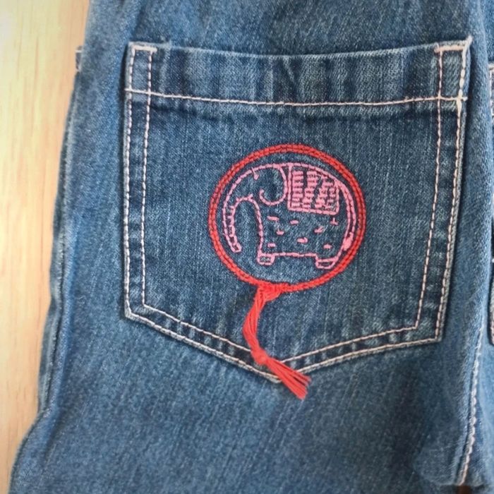 T-shirt manches longues coton gilet fermeture éclair obaibi 3 ans jean DPAM 3 ans broderie - photo numéro 10