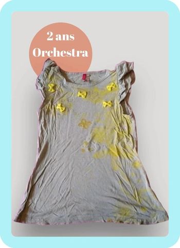Maillot à bretelles taille 2 ans (92cm) marque Orchestra en très bon état.