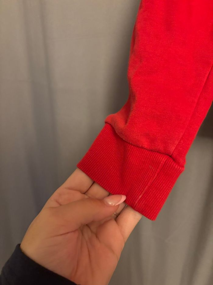 sweat à capuche rouge - photo numéro 5