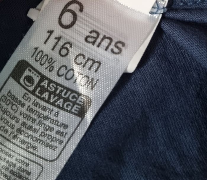 T-shirt marine (Je peux pas j'ai poney) 6ans mixte - photo numéro 3