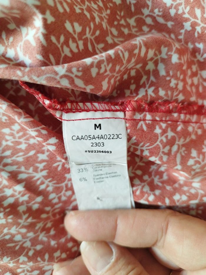 Robe légère bi matière taille M avec ceinture - photo numéro 2