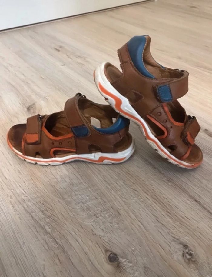 Sandales DPAM taille 28 marron-Orange-bleu