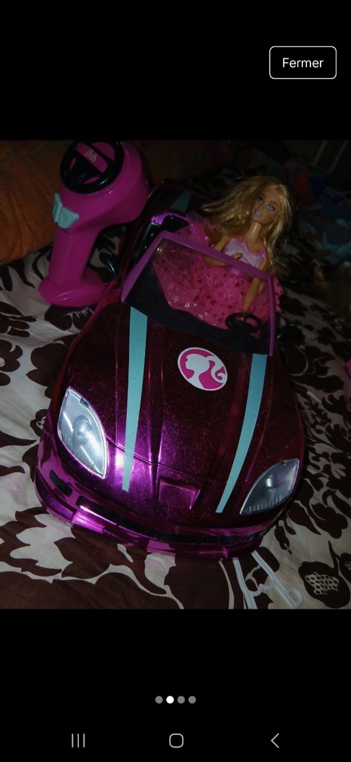 Voiture télécommande barbie - photo numéro 2