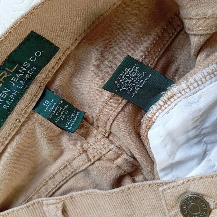 Pantalon Kaki Pour Femme Ralph Lauren Jeans Co LRL Modern Straight Cropped Taille US10 FR42 - photo numéro 5