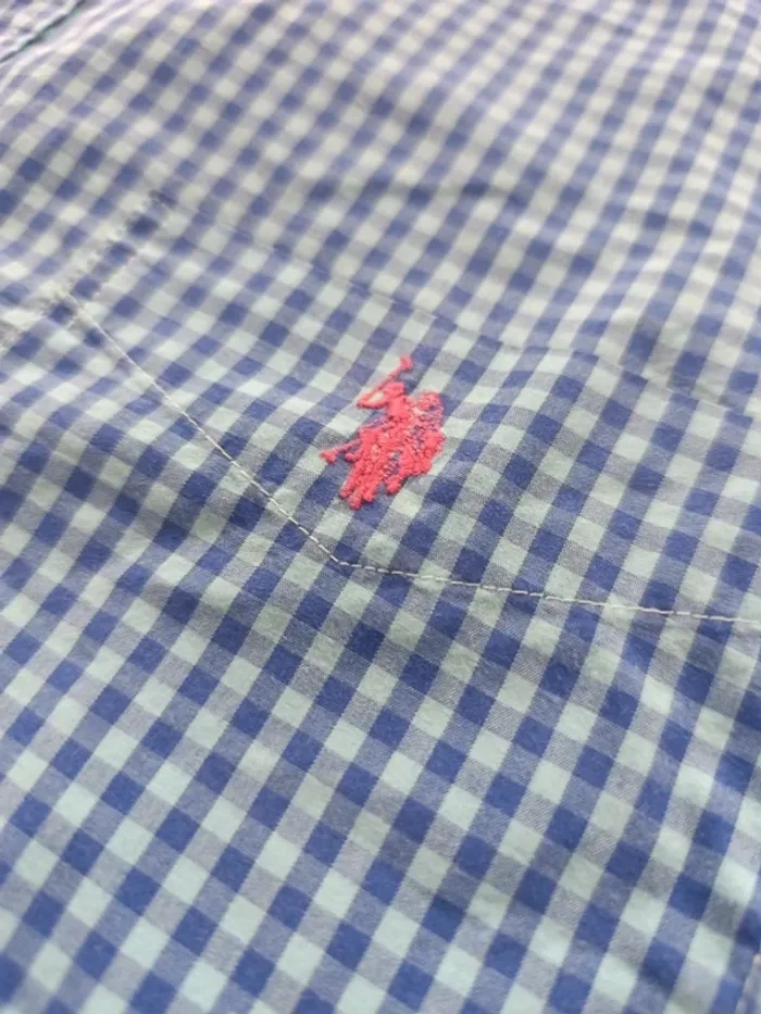 Chemise us polo assn. Manche courte bleu Xxl - photo numéro 2