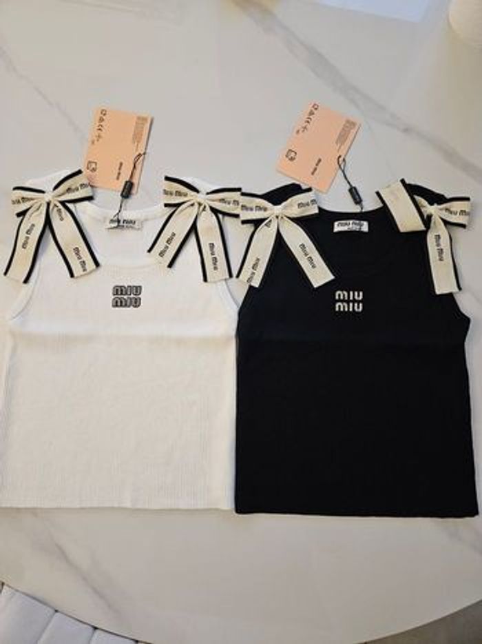 Débardeur Miu Miu noir - photo numéro 2