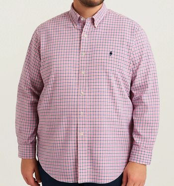 Chemise Ralph Lauren à Carreaux Rose & Bleu – Classic Fit XXXL – Style Vintage Y2K