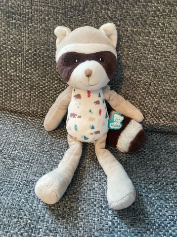 Doudou raton laveur kaloo