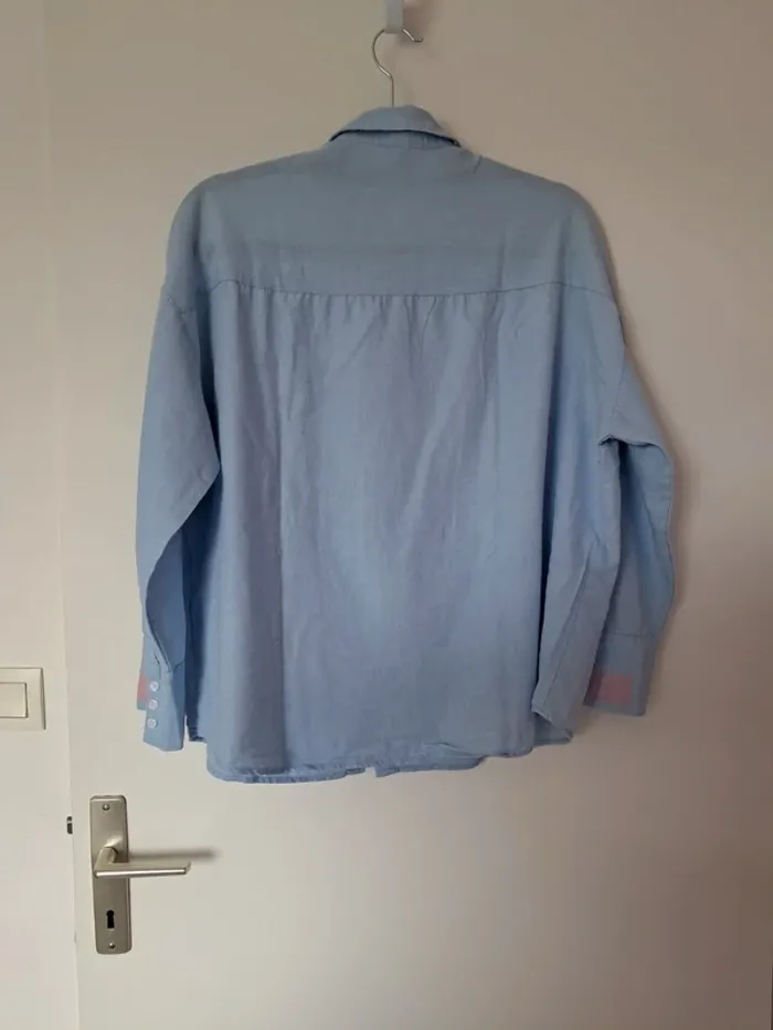 Chemise bleu ciel super tendance - photo numéro 5