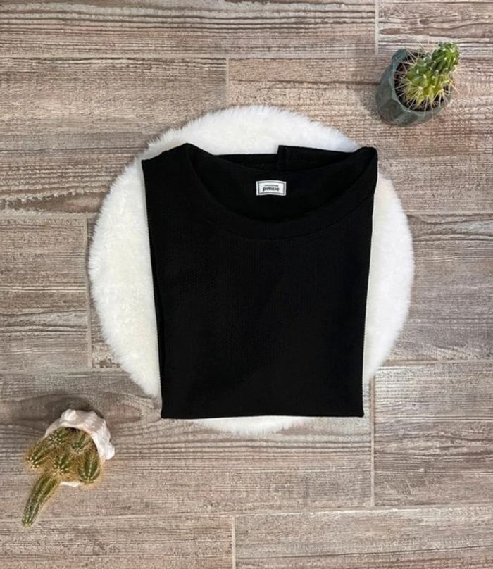 T-shirt noir épais Pimkie