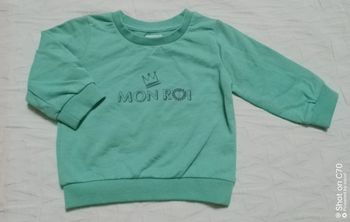 Pat & Ripaton pull sweat fin mon roi 12 mois