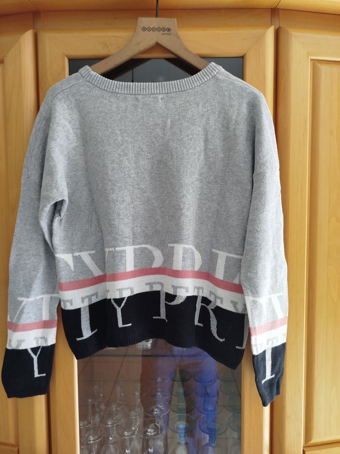 Pull gris taille XS cache cache - photo numéro 2