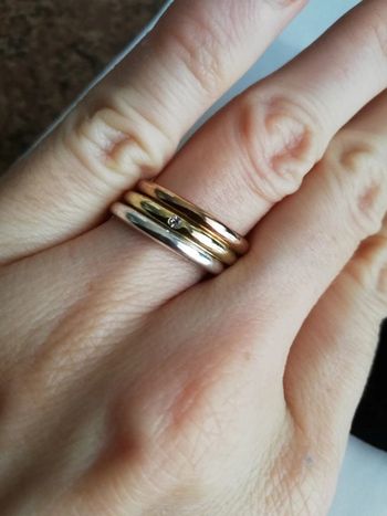 Magnifique trio de bagues vintage 17mm