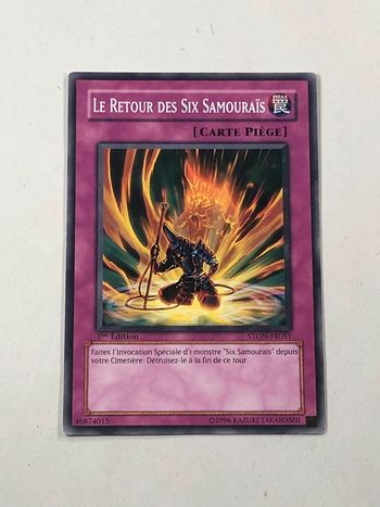 Le retour des six samouraï 1er edition yugioh
