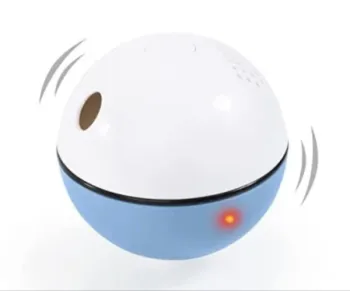 Balle interactive pour chat bleue Edupet avec recharge USB Neuf