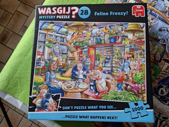 Wasgij, Feline frenzy. Puzzle 1000 pièces. Jumbo