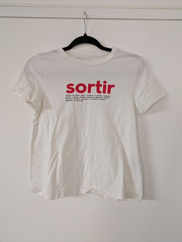 Tshirt a slogan en coton bio