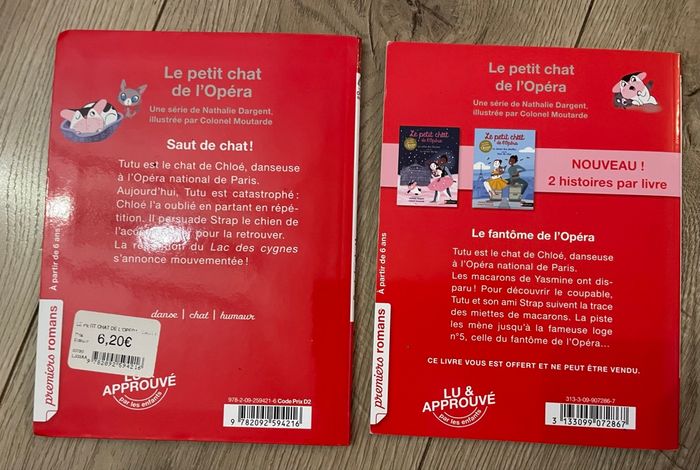 Lot 2 livres Le petit chat de l’opéra - photo numéro 2