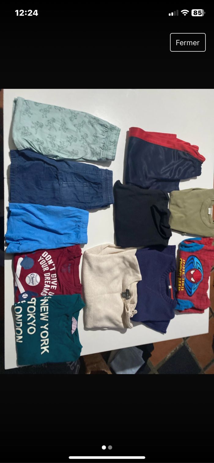Lot de 11 vêtements garçon plus taille unique