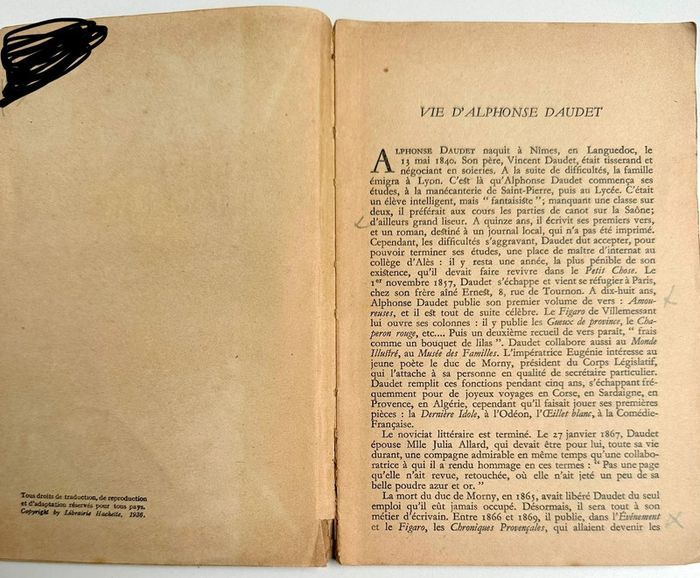 Livre Alphonse Daudet Choix de lettres de mon moulin - photo numéro 3