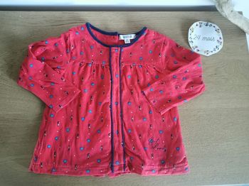 Blouse en coton epais manche longue bébé fille marese 24mois
