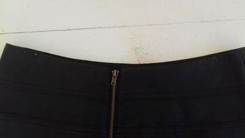 Jupe simili cuir et imitation daim