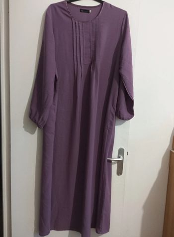 Abaya mauve taille L/XL