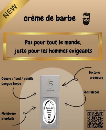 Crème de barbe Ébene 15ml neuve 