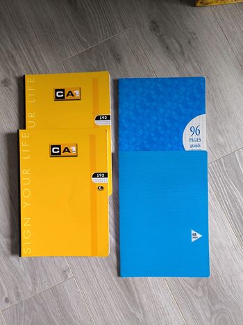 Lot de 4 cahiers