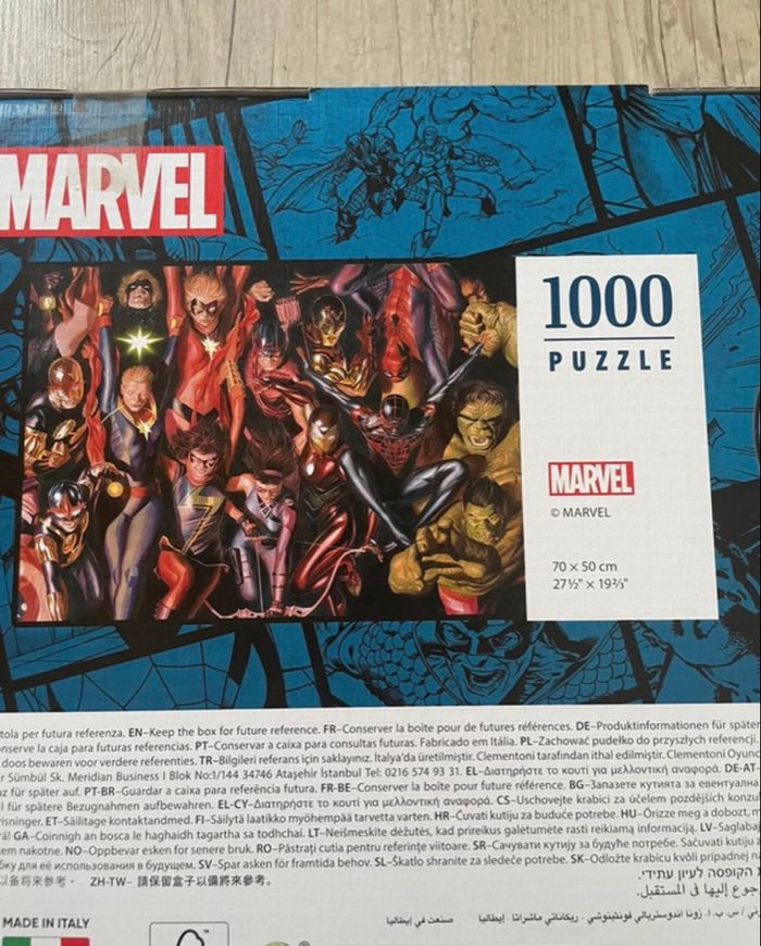 Puzzle Marvel 1000 pièces - clementoni - photo numéro 2
