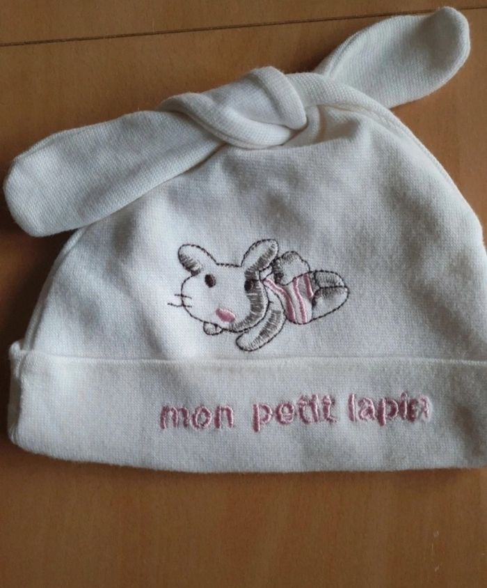 Bonnet naissance fille