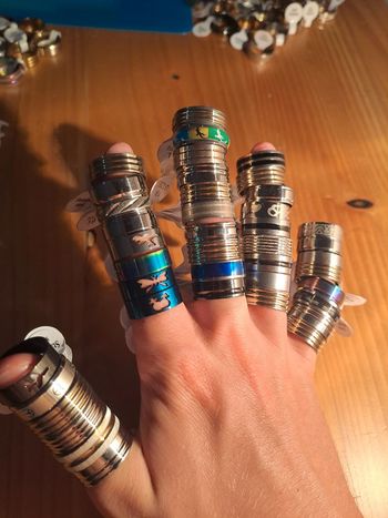 Bagues acier inoxydable taille 19