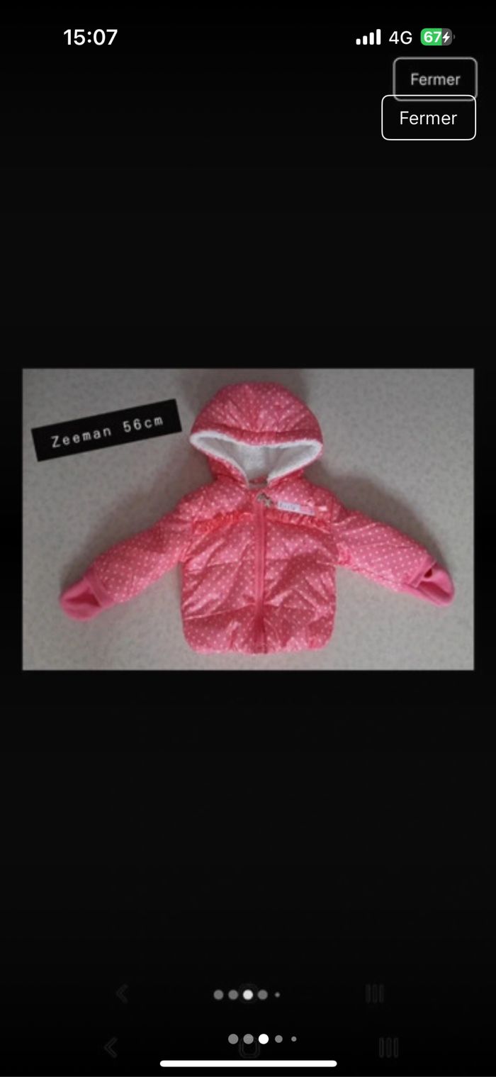 Lot de vêtements bébé 1 mois 56cm - photo numéro 3