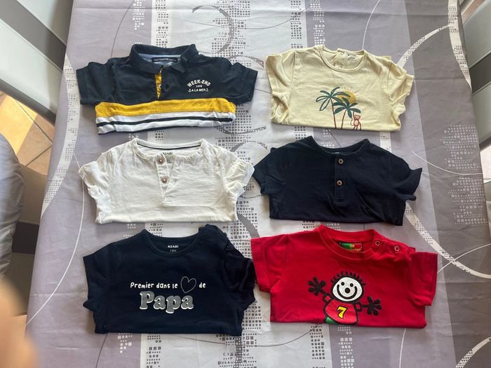 Lot de tee shirt 18M