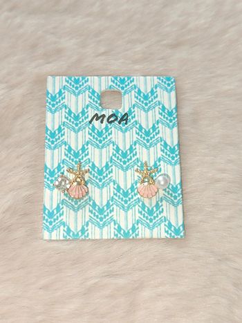 Boucle d'oreille Coquillage-Tendance été -Moa🩷
