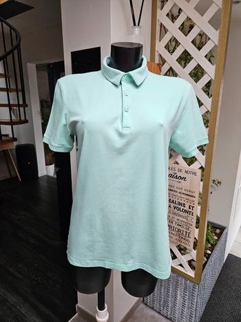 H&M polo vert menthe taille M