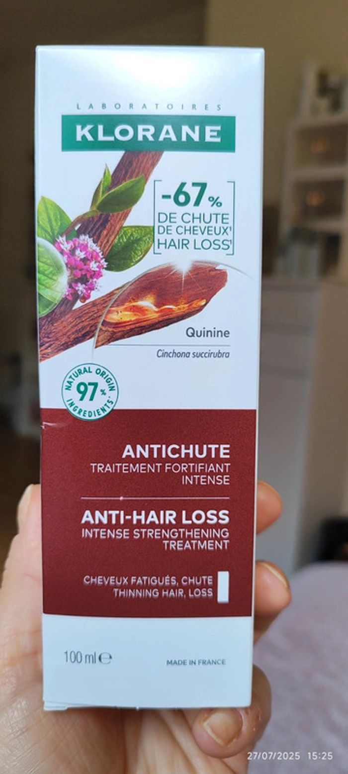 Klorane Lotion Antichute Traitement fortifiant intense 100ml - photo numéro 7