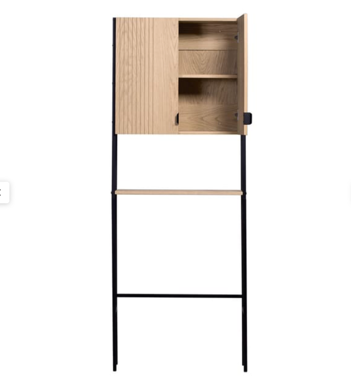 Etagère pont WC et lave-linge l.66 x H.180, chêne naturel, Dock - photo numéro 4