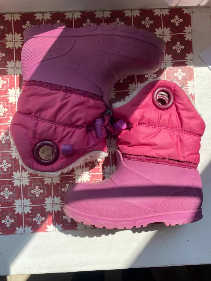 Bottes hiver neige après-ski fourrés Décathlon 22/23 fille