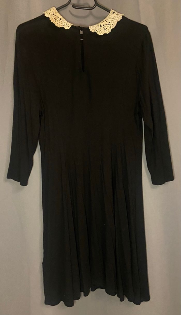 Robe mi-longue »New Look »noire et écrue - photo numéro 3