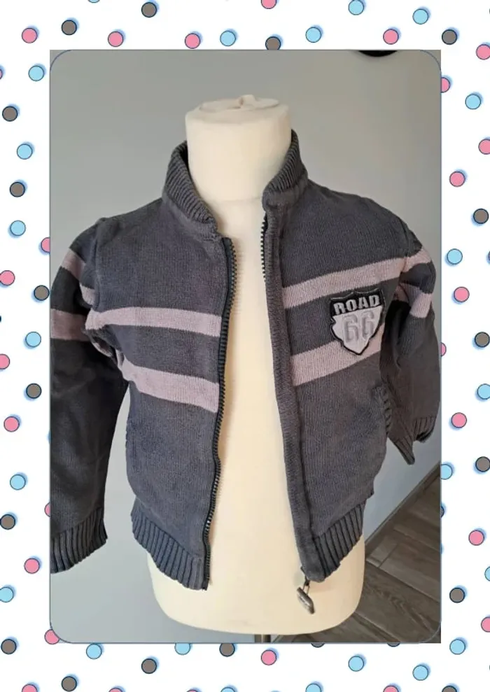 Gilet vert baudet 5 ans - photo numéro 4